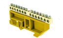 EKF sn0-63-14-dz Шина "0" N (6х9мм) 14 отверстий латунь желтый изолятор на DIN-рейку PROxima