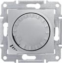 Schneider Electric Sedna SDN2200860 Светорегулятор поворотно-нажимной (600 Вт, под рамку, возм. упр. с 2х мест, с/у, с возм. о/у, алюминий)