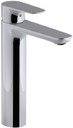 Jacob Delafon Aleo E72299-4-CP Смеситель для умывальника (3/8", однозахватный, картридж, без донного клапана)