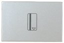 ABB Zenit 2CLA221450N1301 Выключатель для ключ-карты (16А, задержка отключ. 5-90 сек., подсветка, с/у, серебро)