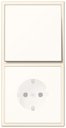 Jung Le Corbusier LC9824320B Рамка 2-постовая (универсальная, blanc ivoire)