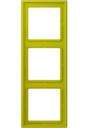 Jung Le Corbusier LC9834320F Рамка 3-постовая (универсальная, vert olive vif)