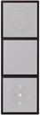 Jung Le Corbusier LC9834320E Рамка 3-постовая (универсальная, noir d’ivoire)