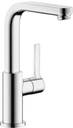 Hansgrohe Metris S 31161000 Смеситель для раковины (3/8", однозахватный, с д/к, 5 л/мин, поворотный излив)
