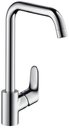 Hansgrohe Focus E2 31820000 Смеситель для раковины (3/8", однозахватный, без д/к, 12 л/мин, поворотный излив)