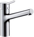 Hansgrohe Talis S 32851000 Смеситель для раковины (3/8", однозахватный, без д/к, 16 л/мин, поворотный излив)