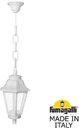 Fumagalli Sichem/Anna E22.120.000.WXF1R Подвесной светильник на цепочке с 1 фонарем 800 мм (корпус белый, плафон прозрачный)
