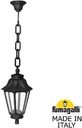 Fumagalli Sichem/Anna E22.120.000.AXF1R Подвесной светильник на цепочке с 1 фонарем 800 мм (корпус черный, плафон прозрачный)