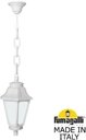Fumagalli Sichem/Anna E22.120.000.WYF1R Подвесной светильник на цепочке с 1 фонарем 800 мм (корпус белый, плафон опал)