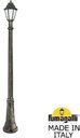 Fumagalli Gigi/Anna E22.156.000.BYF1R Светильник садовый с 1 фонарем 2030 мм (корпус античная бронза, плафон опал)