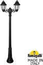 Fumagalli Gigi Bisso/Anna 2L E22.156.S20.AXF1R Светильник садовый с 2 фонарями 2090 мм (корпус черный, плафон прозрачный)