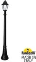Fumagalli Artu/Anna E22.158.000.AYF1R Светильник садовый с 1 фонарем 1865 мм (корпус черный, плафон опал)