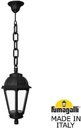 Fumagalli Sichem/Saba K22.120.000.AXF1R Светильник подвесной на цепочке с 1 фонарем 810 мм (корпус черный, плафон прозрачный)