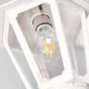 Fumagalli Porpora/Saba K22.141.000.WXF1R Светильник консольный уличный на стену с 2 фонарями 500 мм (корпус белый, плафон прозрачный)