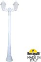 Fumagalli Gigi Bisso/Saba 2L K22.156.S20.WYF1R Светильник садовый с 2 фонарями 2100 мм (корпус белый, плафон опал)