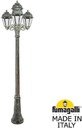 Fumagalli Gigi Bisso/Saba 3+1 K22.156.S31.BXF1R Светильник садовый с 4 фонарями 2300 мм (корпус античная бронза, плафон прозрачный)