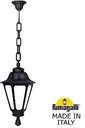 Fumagalli Sichem/Rut E26.120.000.AYF1R Подвесной светильник на цепочке с 1 фонарем 850 мм (корпус черный, плафон опал)