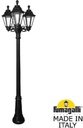 Fumagalli Gigi Bisso/Rut 3L E26.156.S30.AXF1R Светильник садовый с 3 фонарями 2250 мм (корпус черный, плафон прозрачный)