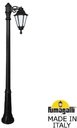 Fumagalli Ricu Bisso/Rut 1L E26.157.S10.AYF1R Светильник садовый с 1 фонарем 2100 мм (корпус черный, плафон опал)