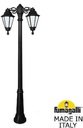 Fumagalli Ricu Bisso/Rut 2L E26.157.S20.AYF1RDN Светильник садовый с 2 фонарями 2100 мм (корпус черный, плафон опал)