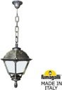 Fumagalli Sichem/Cefa U23.120.000.BYF1R Подвесной светильник на цепочке с 1 фонарем 820 мм (корпус античная бронза, плафон опал)