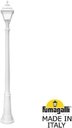 Fumagalli Gigi/Cefa U23.156.000.WXF1R Светильник садовый с 1 фонарем 2110 мм (корпус белый, плафон прозрачный)