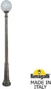 Fumagalli Ricu/G300 G30.157.000.BYE27 Светильник садовый с 1 фонарем 2300 мм (корпус античная бронза, плафон опал)