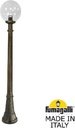 Fumagalli Artu/G300 G30.158.000.BXE27 Светильник садовый с 1 фонарем 1760 мм (корпус античная бронза, плафон прозрачный)