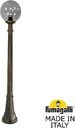 Fumagalli Artu/G300 G30.158.000.BZE27 Светильник садовый с 1 фонарем 1760 мм (корпус античная бронза, плафон дымчатый)