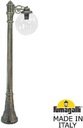Fumagalli Artu Bisso/G300 1L G30.158.S10.BXE27 Светильник садовый с 1 фонарем 1600 мм (корпус античная бронза, плафон прозрачный)