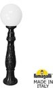 Fumagalli Iafaet.R/G300 G30.162.000.AYE27 Столбик освещения садовый 1000 мм (корпус черный, плафон опал)