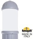 Fumagalli Mirella D15.505.000.LYE27 Светильник уличный настенный с 1 фонарем 520 мм (корпус серый, плафон опал)