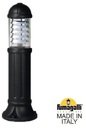 Fumagalli Sauro 800 D15.554.000.AXE27H.FC1 Столбик освещения садовый 800 мм (корпус черный, плафон прозрачный)