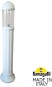 Fumagalli Sauro 1100 D15.555.000.WXE27 Столбик освещения садовый 1100 мм (корпус белый, плафон прозрачный)