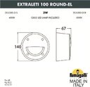 Fumagalli Extraleti 100 Round-El 2S3.000.000.AYG1L Подсветка ступеней (корпус черный, плафон матовый)