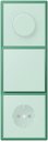 Jung Le Corbusier LC9834320G Рамка 3-постовая (универсальная, vert 59)