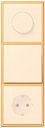 Jung Le Corbusier LC9834320L Рамка 3-постовая (универсальная, ocre jaune clair)