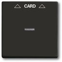 ABB Basic55 2CKA001710A3933 Накладка карточного выключателя (линза, chateau-черный)