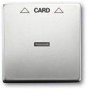 ABB Pure steel 2CKA001710A3757 Накладка карточного выключателя (сталь)