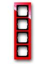 ABB Busch-axcent 2CKA001754A4352 Рамка 4-постовая (красная)