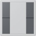 Jung Le Corbusier LC502TSA32010 Набор накладок 2 группы (gris fonce 31)