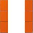 Jung Le Corbusier LC503TSA4320S Набор накладок 3 группы (orange vif)