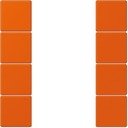 Jung Le Corbusier LC504TSA4320S Набор накладок 4 группы (orange vif)