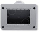 ABB Zenit 2CLA339100N1101 Коробка для открытого монтажа итальнский стандарт (IP55, 3 модуля, серая)