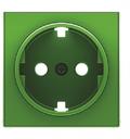 ABB Sky Niessen 2CLA858800A8001 Накладка розетки SCHUKO (2P+E, зеленая)