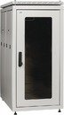 ITK Шкаф сетевой напольный 19" LINEA N 42U 600х1000мм стеклянная передняя дверь, задняя перфорированная серый