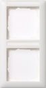 Gira Standard55 110203 Рамка 2-постовая (вертикальная, поле для надписи, белая глянцевая)