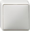 Gira Surface 010613 Выключатель одноклавишный (10 А, в сборе, открытая установка, белый)