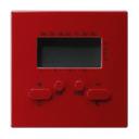 Gira S-Color 237043 Терморегулятор помещения с часами и функцией охлаждения (8 А, 230 В, под рамку, скрытая установка, красный)