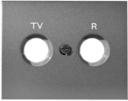 ABB Olas 8450 AL Накладка телевизионной розетки (TV/Radio, полированная сталь)
